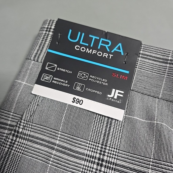 J Ferrar Gray Black Slim Fit Blazer Size 42R And Slim Fit Pants Size 34 NWT - Picture 9 of 13